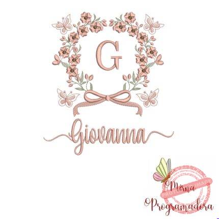Matriz de Bordado Nome Giovanna