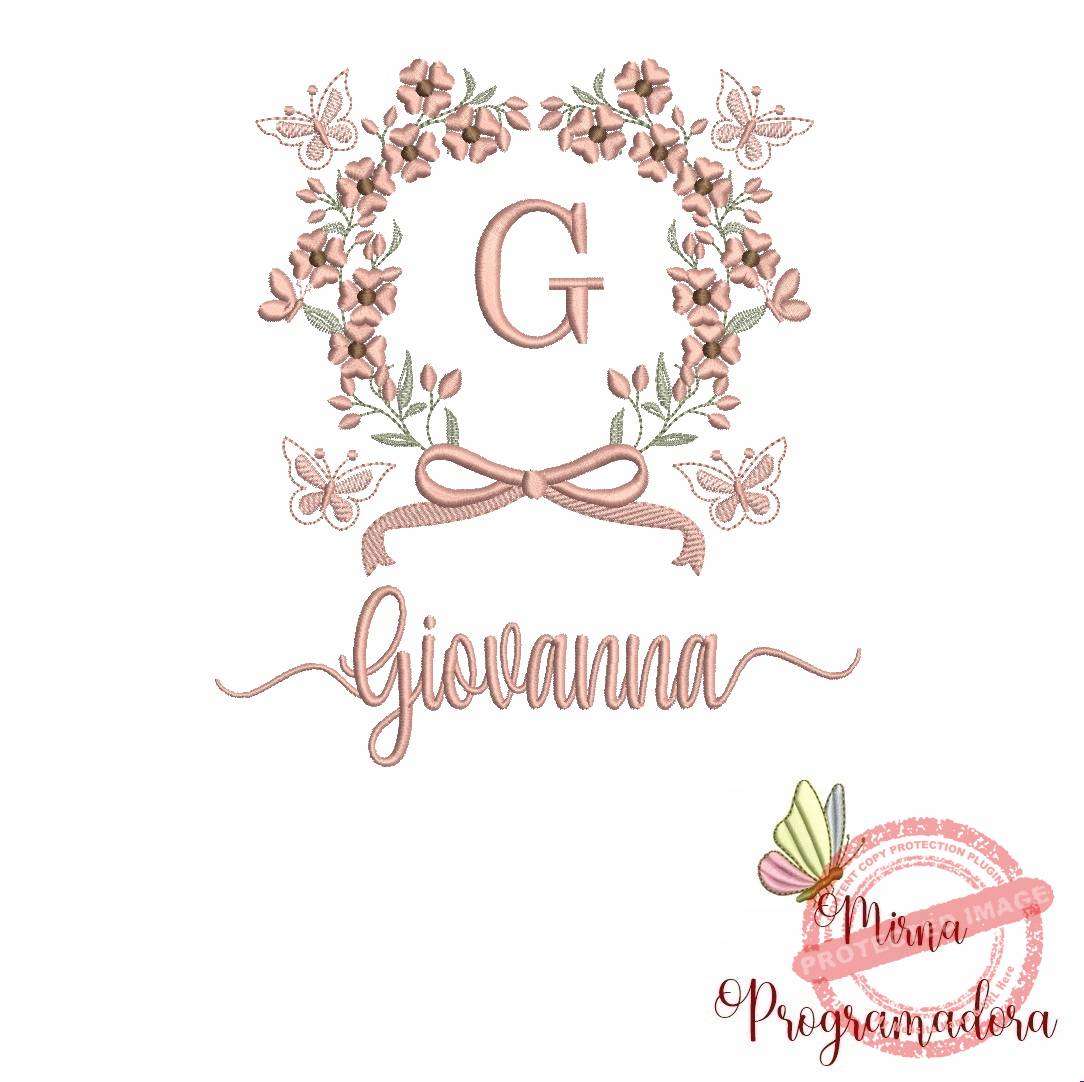 matriz de bordado giovanna Matriz de Bordado Nome Giovanna - Imagem 1