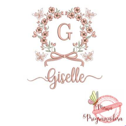 Matriz de Bordado Nome Giselle