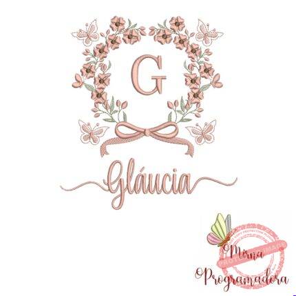Matriz de Bordado Nome Gláucia