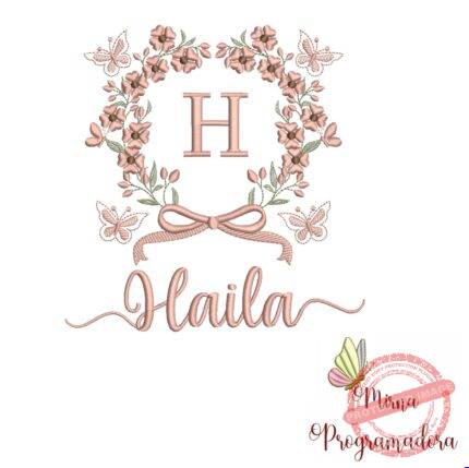 Matriz de Bordado Nome Haila