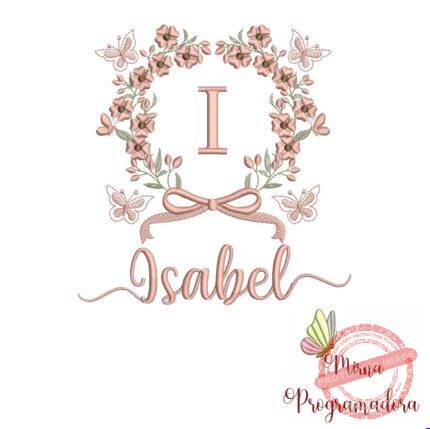 Matriz de Bordado Nome Isabel