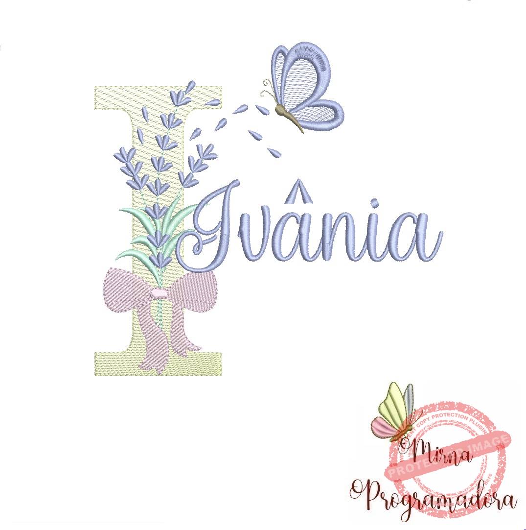 matriz de bordado ivania Matriz de Bordado - Nome Ivânia - Imagem 1