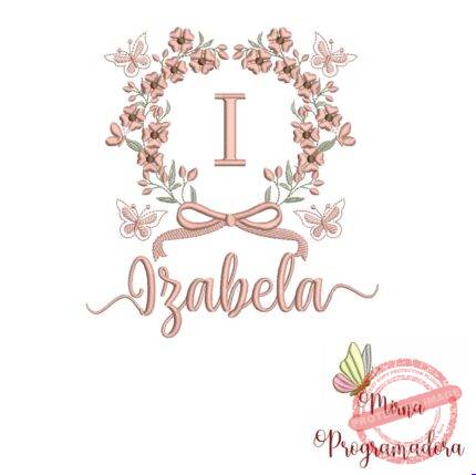 Matriz de Bordado Nome Izabela