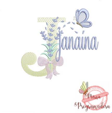 Matriz de Bordado - Nome Janaína