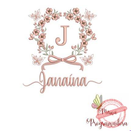 Matriz de Bordado Nome Janaína