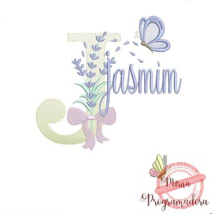 Matriz de Bordado - Nome Jasmim