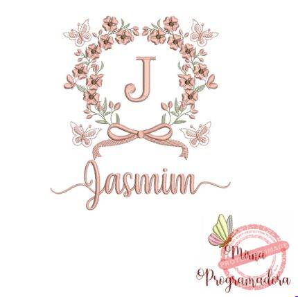 Matriz de Bordado Nome Jasmim