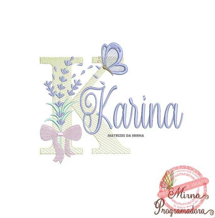 matriz de bordado karina Matriz de Bordado - Nome Karina - Imagem 1