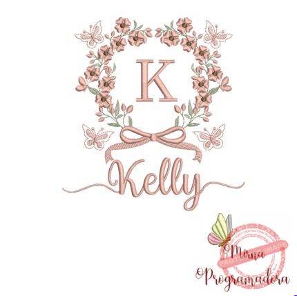 Matriz de Bordado Nome Kelly