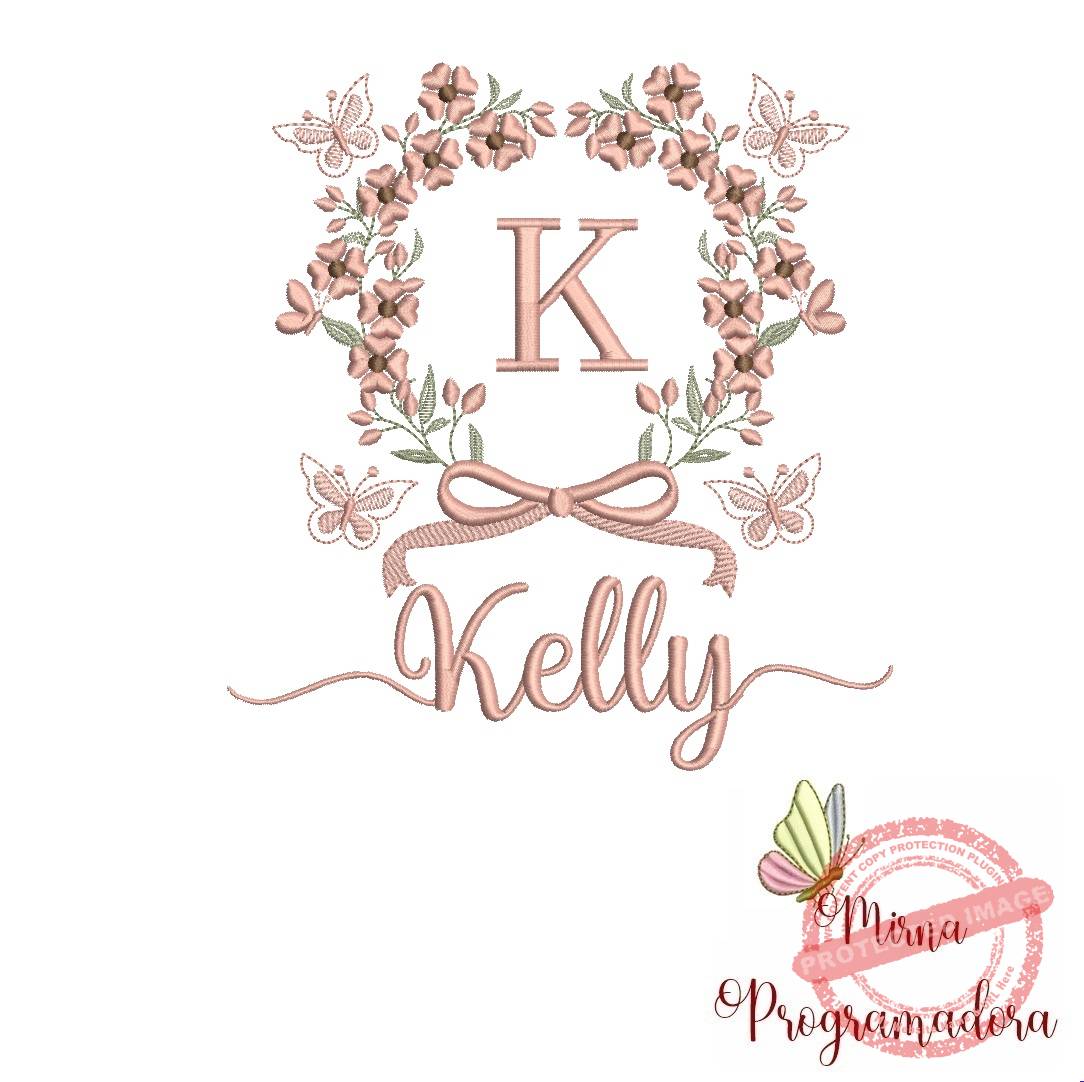 matriz de bordado kelly Matriz de Bordado Nome Kelly - Imagem 1