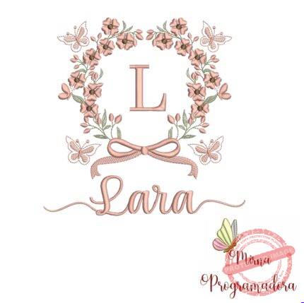 Matriz de Bordado Nome Lara