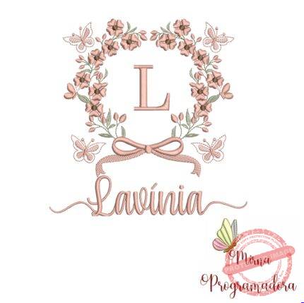 Matriz de Bordado Nome Lavínia