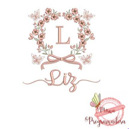 Matriz de Bordado Nome Liz