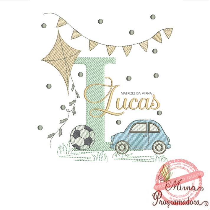 matriz de bordado lucas Matriz de Bordado Nome Lucas - Imagem 1