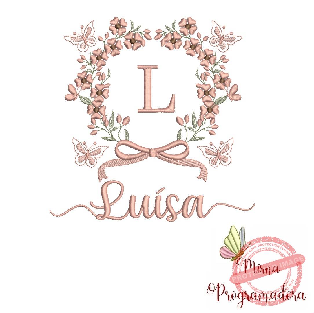 matriz de bordado luisa Matriz de Bordado Nome Luísa - Imagem 1