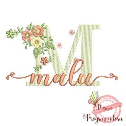 Matriz de Bordado - Nome Malu