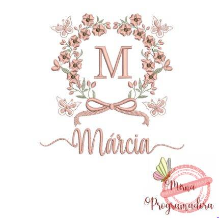 Matriz de Bordado Nome Márcia