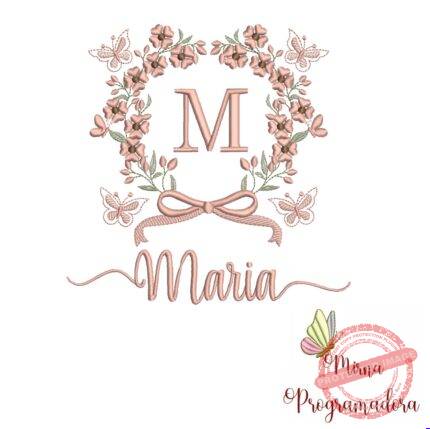Matriz de Bordado Nome Maria