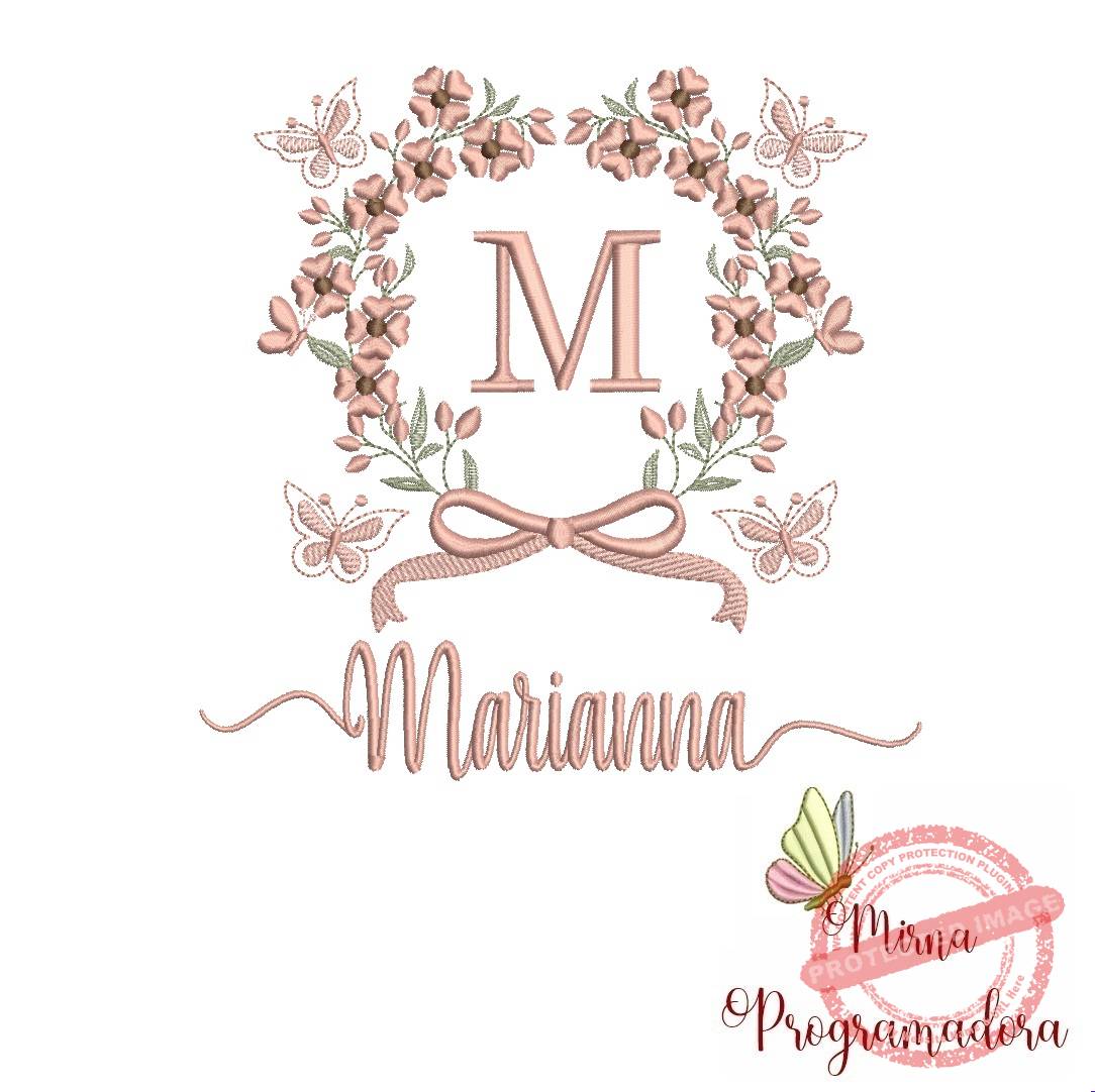 matriz de bordado marianna Matriz de Bordado Nome Marianna - Imagem 1