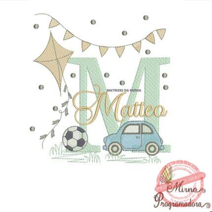 Matriz de Bordado Nome Matteo