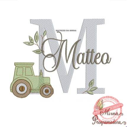 Matriz de Bordado Nome Matteo
