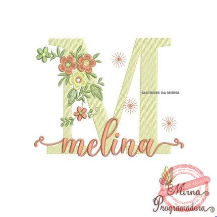 Matriz de Bordado - Nome Melina