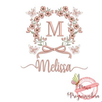 Matriz de Bordado Nome Melissa