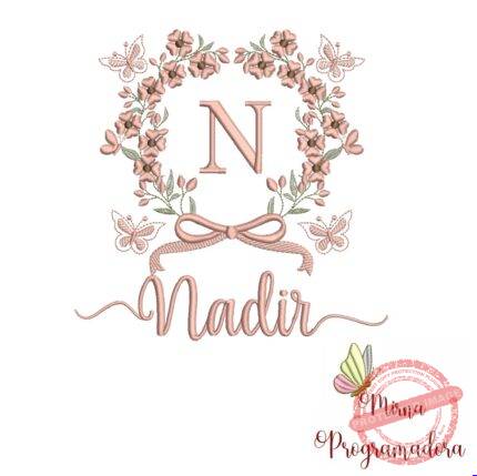 Matriz de Bordado Nome Nadir