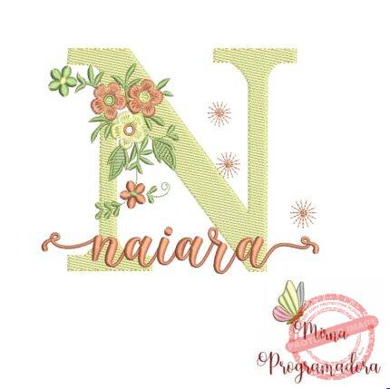 Matriz de Bordado - Nome Naiara
