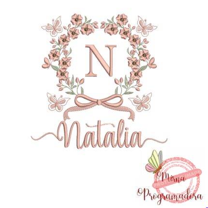Matriz de Bordado Nome Natalia