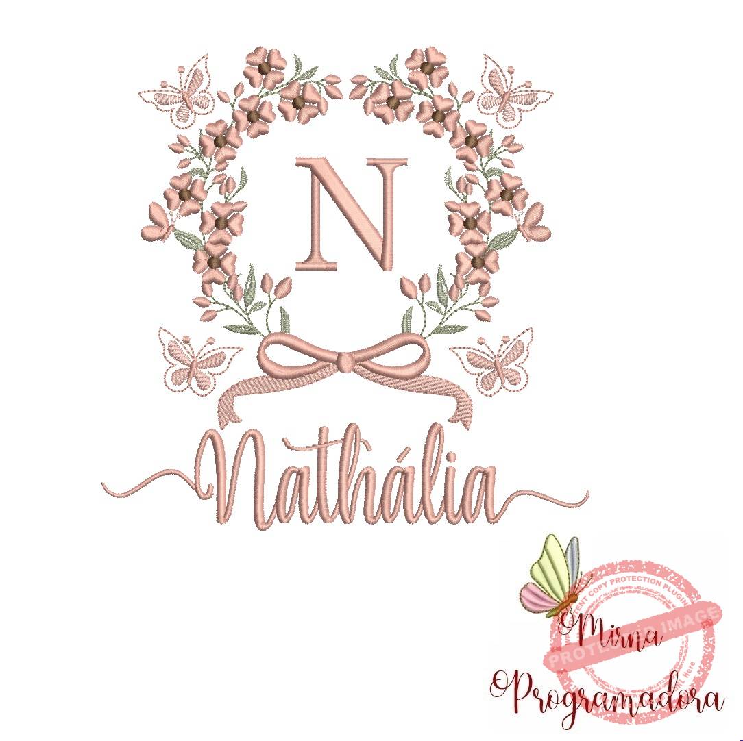 matriz de bordado nathalia Matriz de Bordado Nome Nathália - Imagem 1