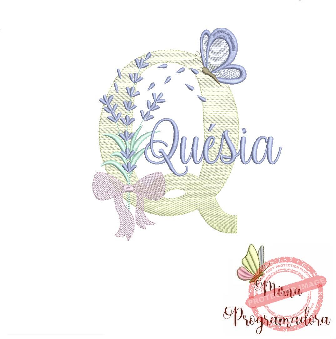 matriz de bordado quesia Matriz de Bordado - Nome Quésia - Imagem 1