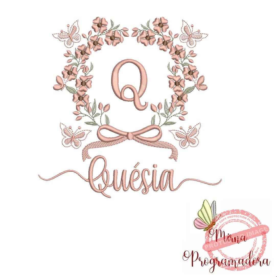 matriz de bordado quesia Matriz de Bordado Nome Quésia - Imagem 1