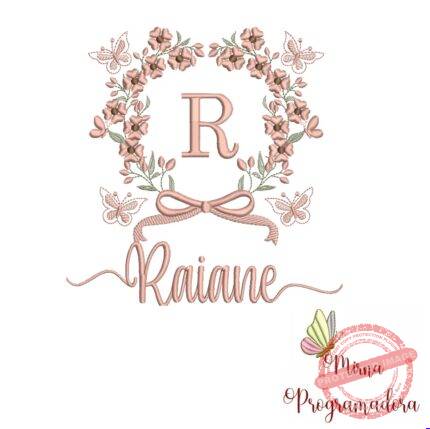 Matriz de Bordado Nome Raiane