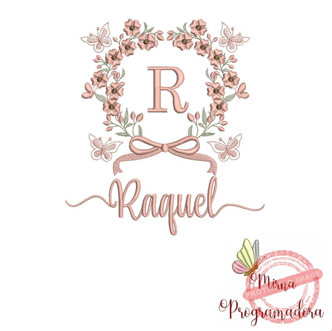 matriz de bordado raquel Matriz de Bordado Nome Raquel - Imagem 1