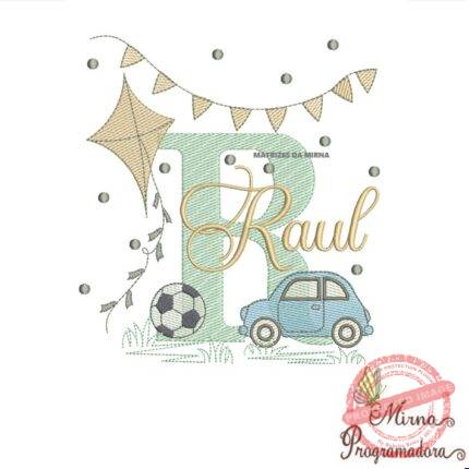 Matriz de Bordado Nome Raul