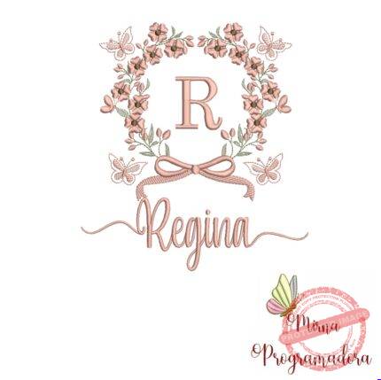 Matriz de Bordado Nome Regina