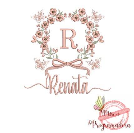 Matriz de Bordado Nome Renata