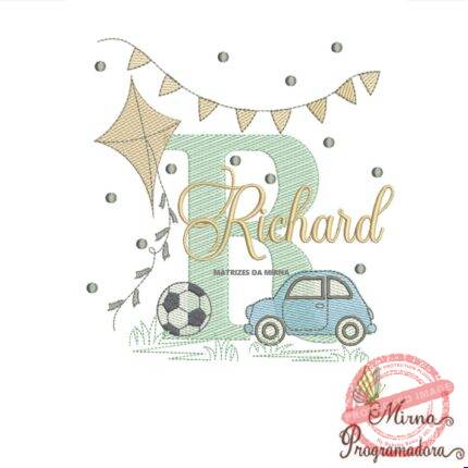 Matriz de Bordado Nome Richard