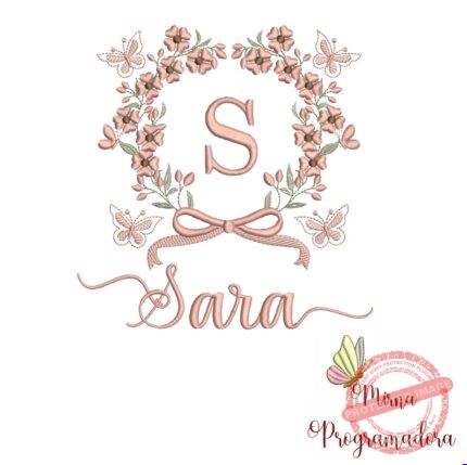 Matriz de Bordado Nome Sara