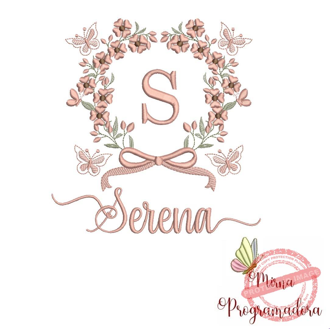 matriz de bordado serena Matriz de Bordado Nome Serena - Imagem 1
