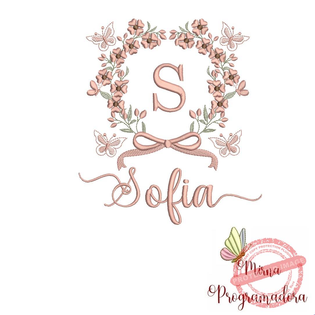 matriz de bordado sofia Matriz de Bordado Nome Sofia - Imagem 1