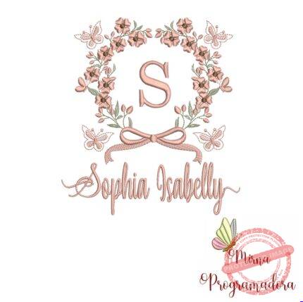Matriz de Bordado Nome Sophia Isabelly
