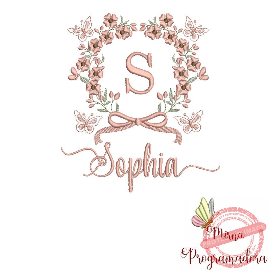 matriz de bordado sophia Matriz de Bordado Nome Sophia - Imagem 1
