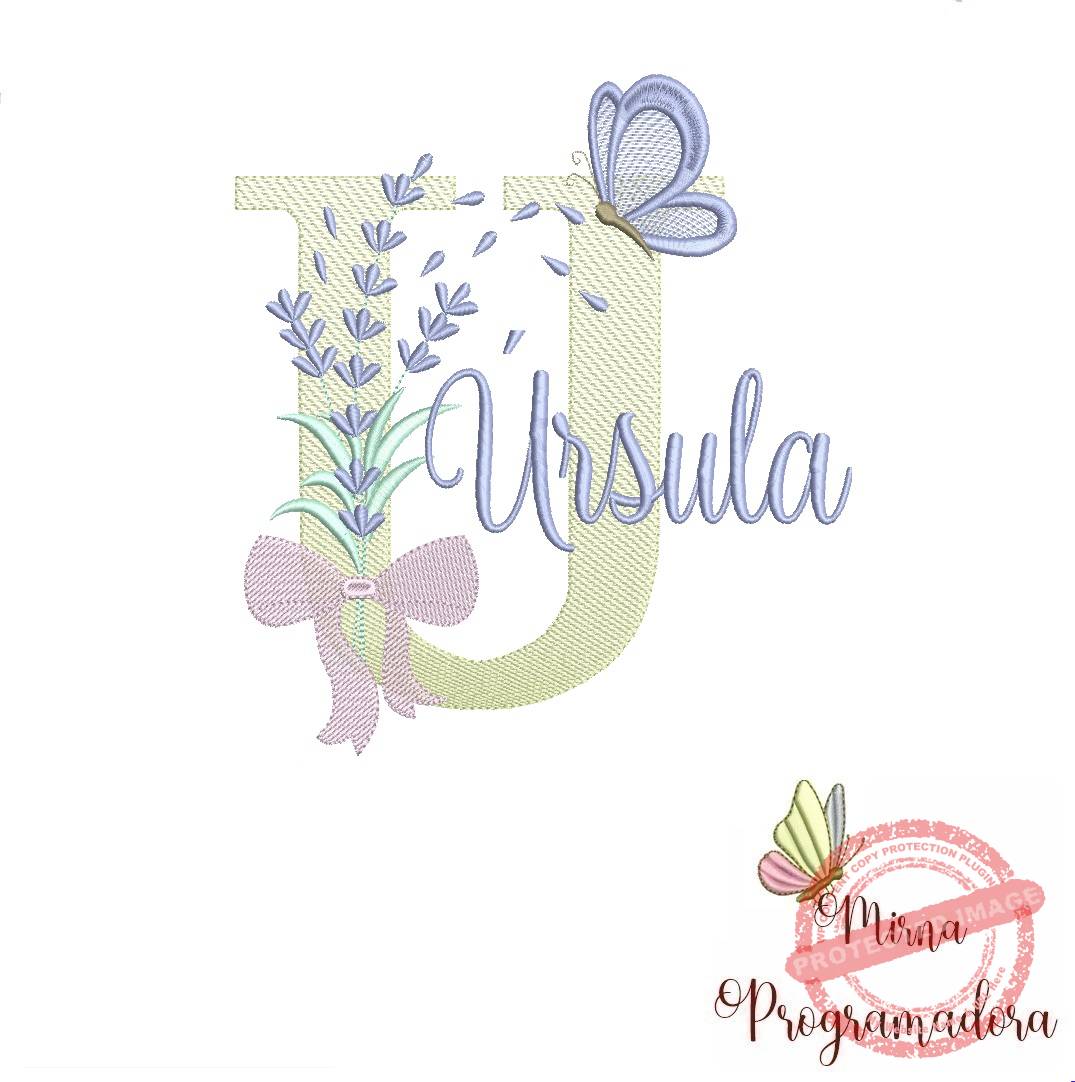 matriz de bordado ursula Matriz de Bordado - Nome Úrsula - Imagem 1