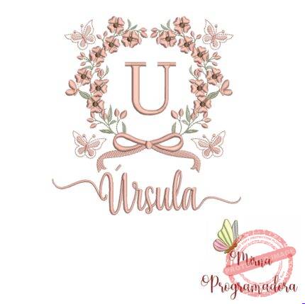 Matriz de Bordado Nome Úrsula
