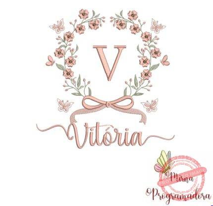Matriz de Bordado Nome Vitória