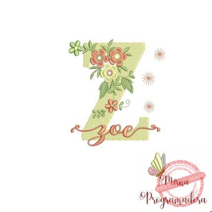 Matriz de Bordado - Nome Zoe