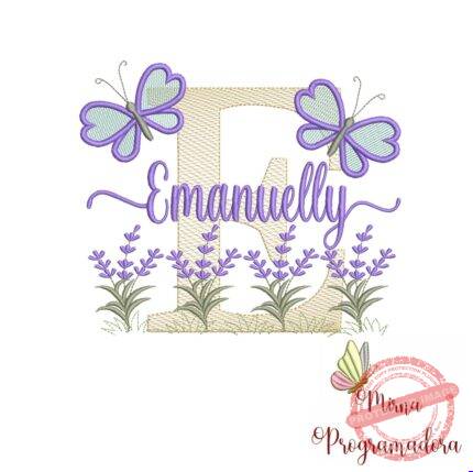 Matriz de Bordado Jardim Lavanda Emanuelly